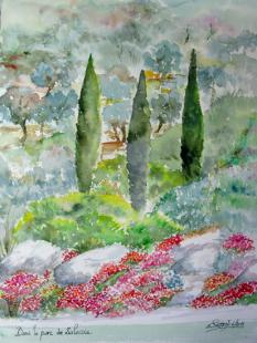 Dans le parc de Saleccia