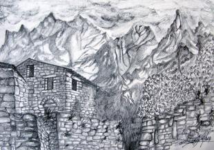 Petre di Muna. (mine de plomb)